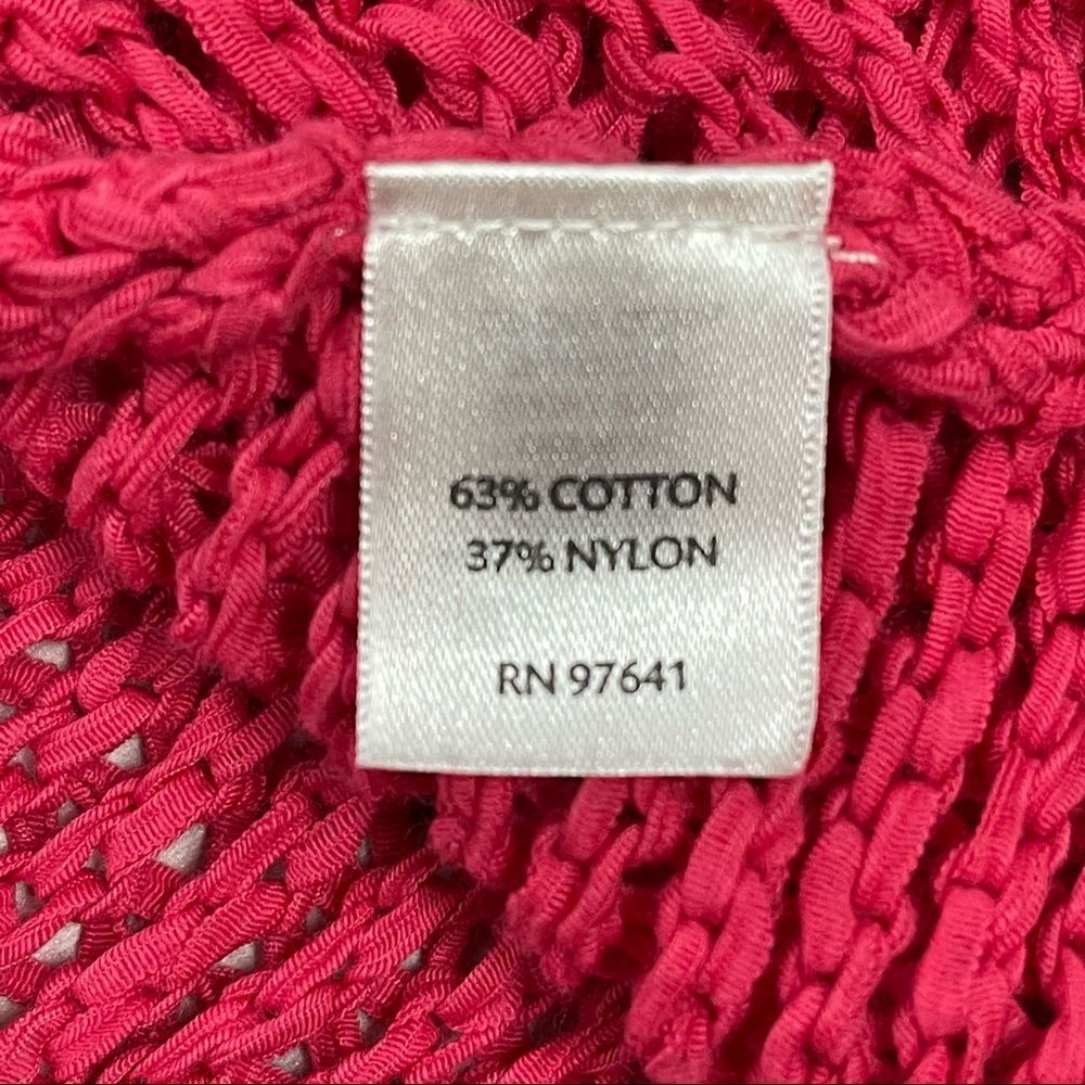 J.JILL Pure Jill coral red knit cotton vest size M - Picture 5 of 12